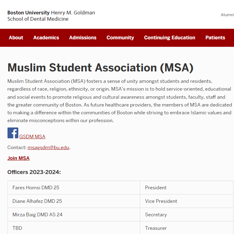 Muslim Organizations in Boston Massachusetts - BU Muslim Student Association