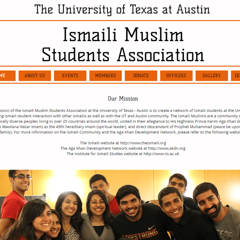 Muslim Organization in Texas - UT Austin Ismaili Muslim Students Association